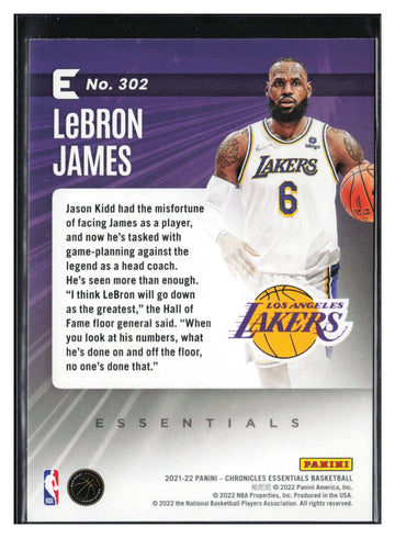 2021-22 Panini Chronicles #302 LeBron James Pink