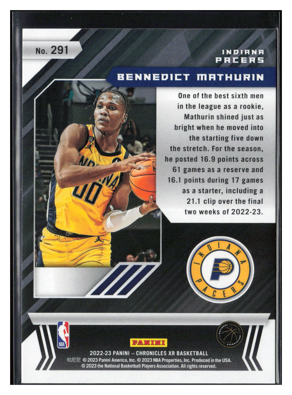 2022-23 Panini Chronicles #291 Bennedict Mathurin