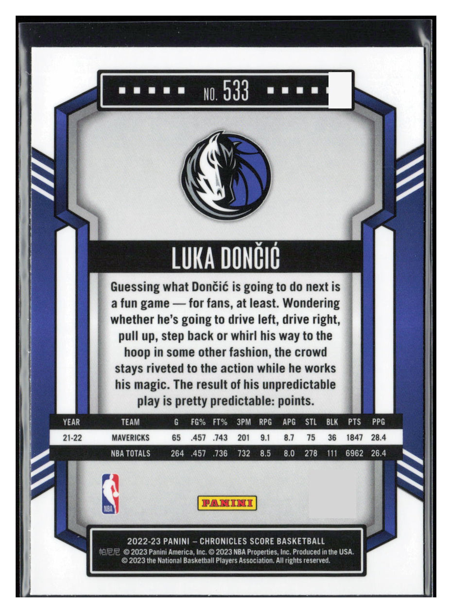 2022-23 Panini Chronicles #533 Luka Doncic