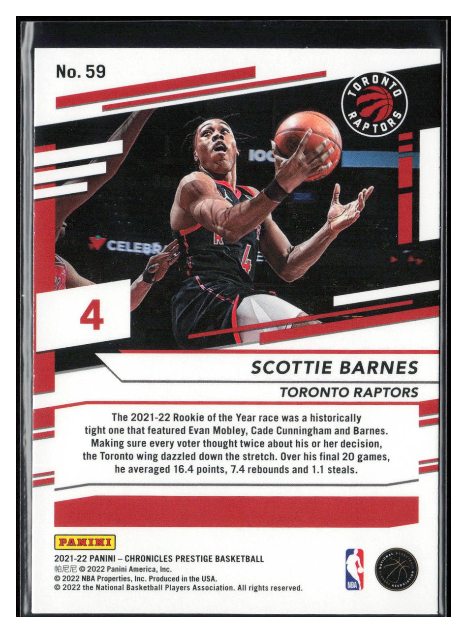 2021-22 Panini Chronicles #59 Scottie Barnes