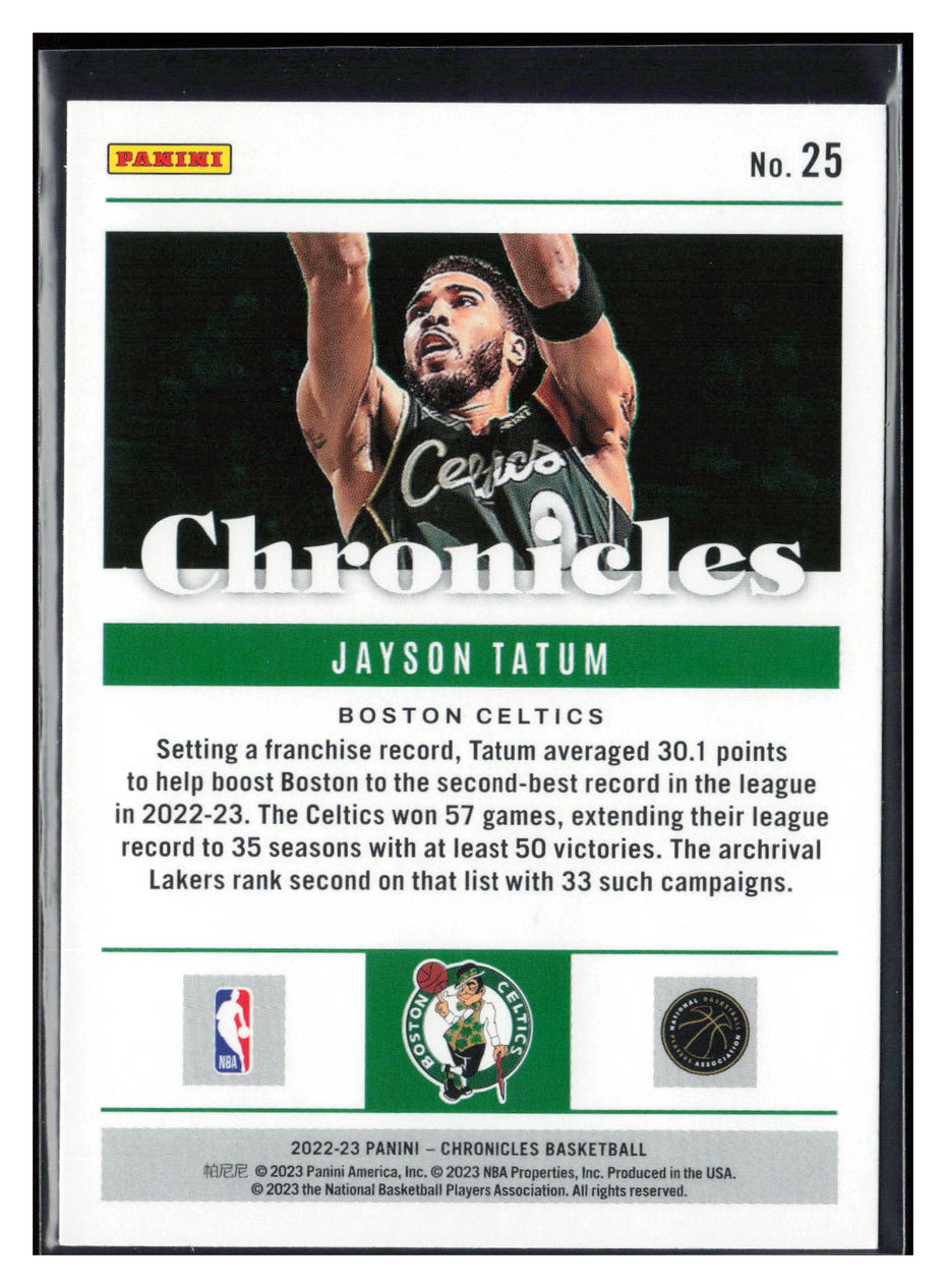 2022-23 Panini Chronicles #25 Jayson Tatum