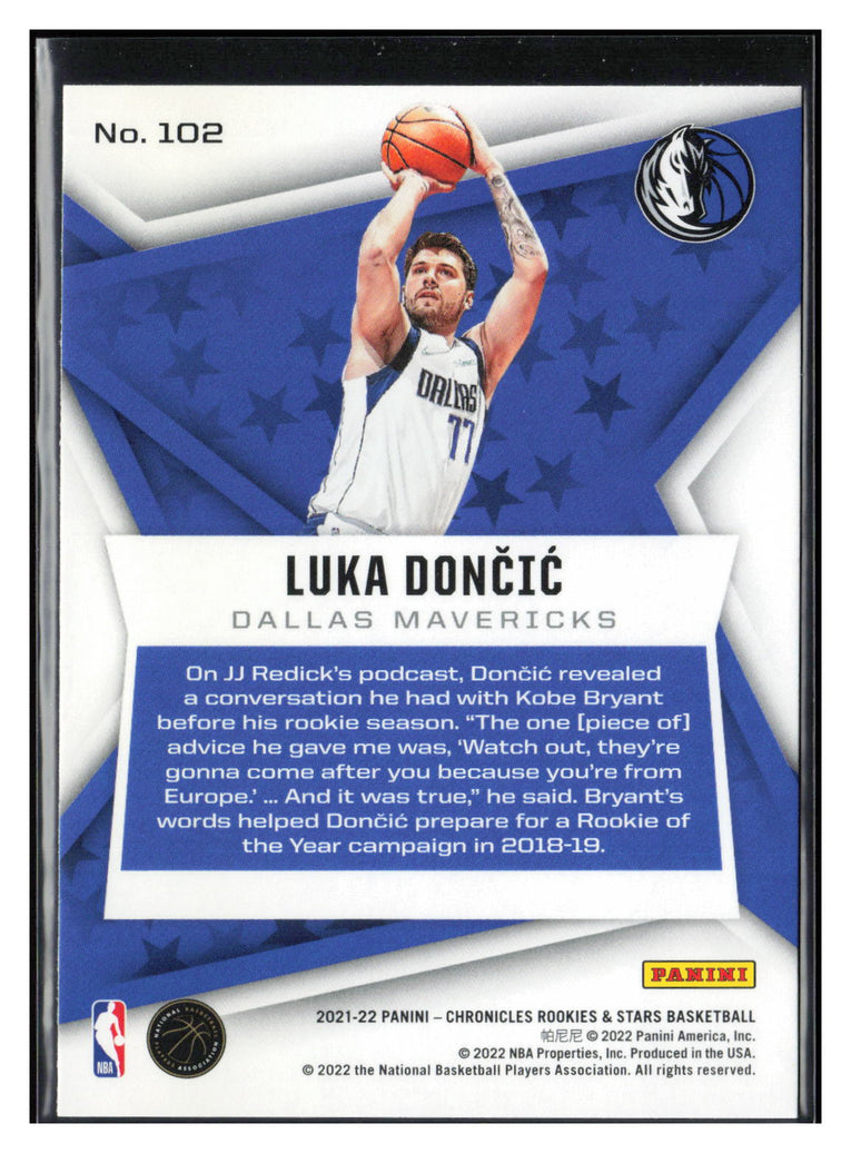 2021-22 Panini Chronicles #102 Luka Doncic