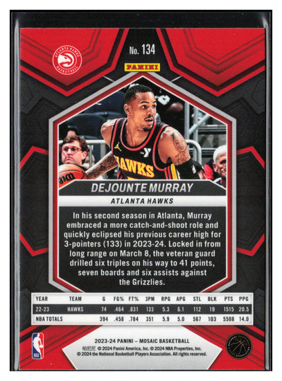 2023-24 Panini Mosaic #134 Dejounte Murray