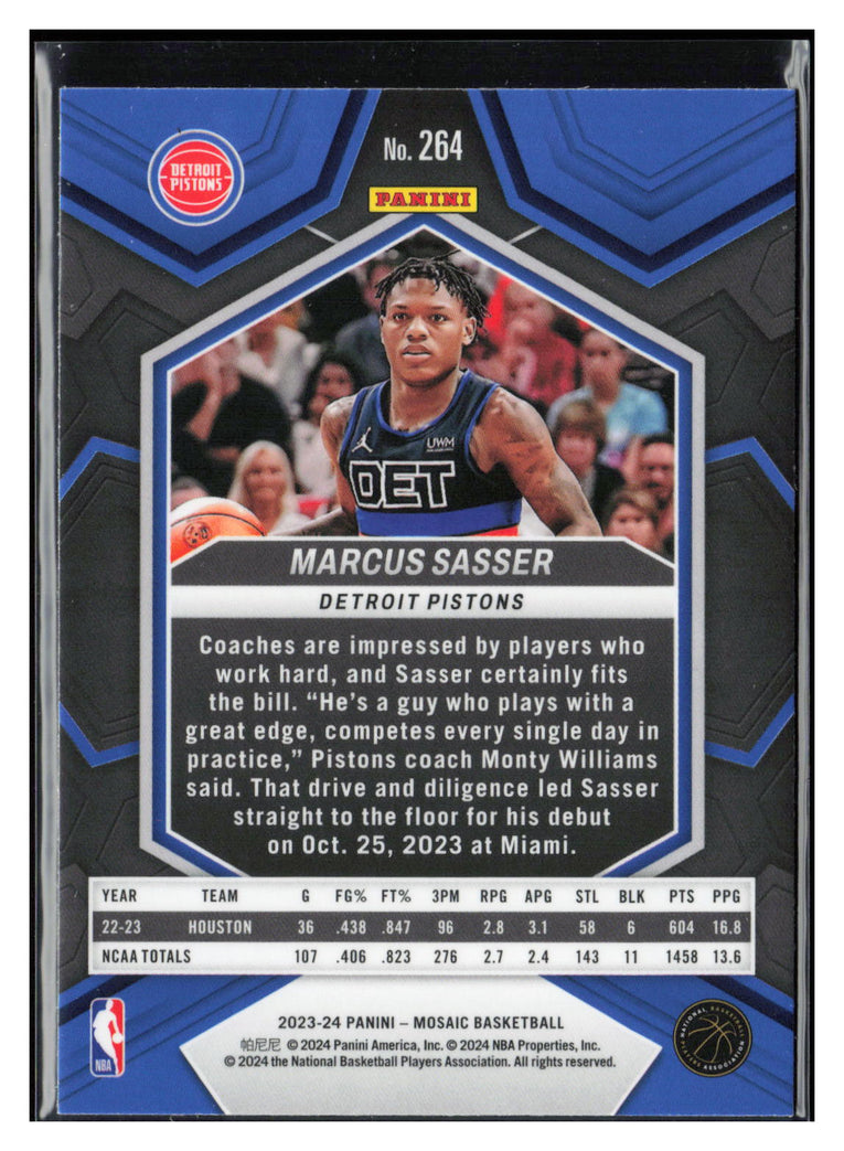 2023-24 Panini Mosaic #264 Marcus Sasser