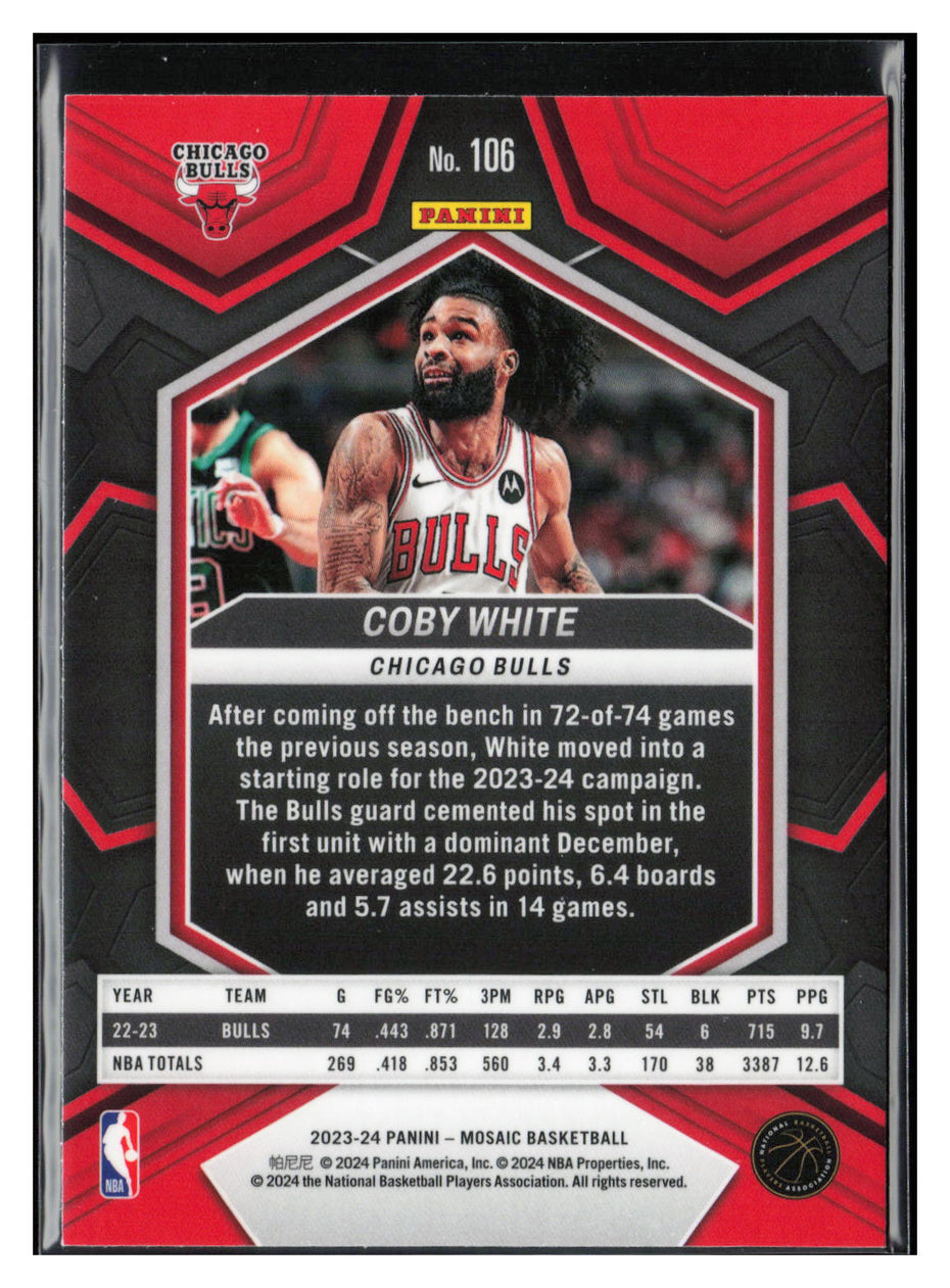 2023-24 Panini Mosaic #106 Coby White