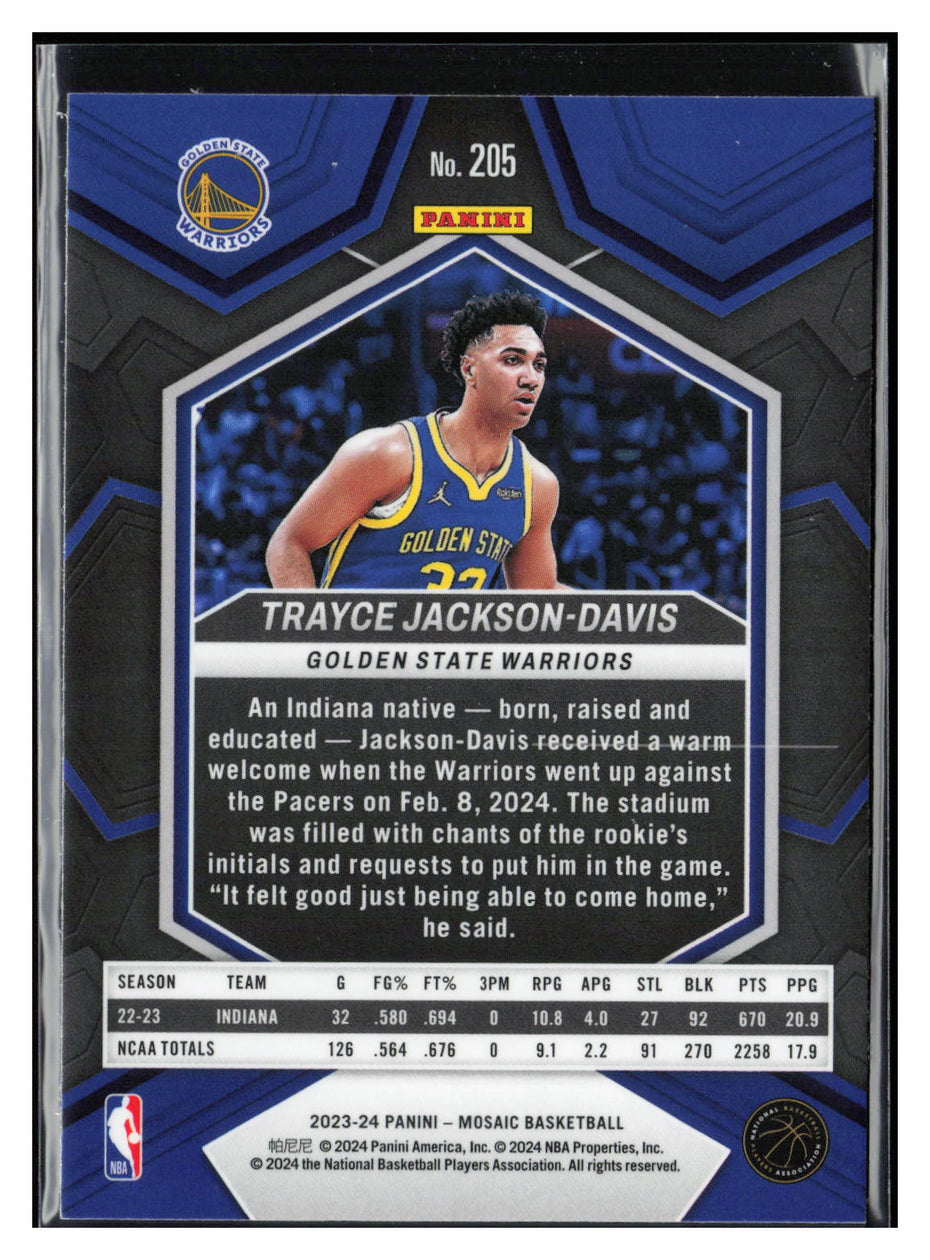 2023-24 Panini Mosaic #205 Trayce Jackson-Davis