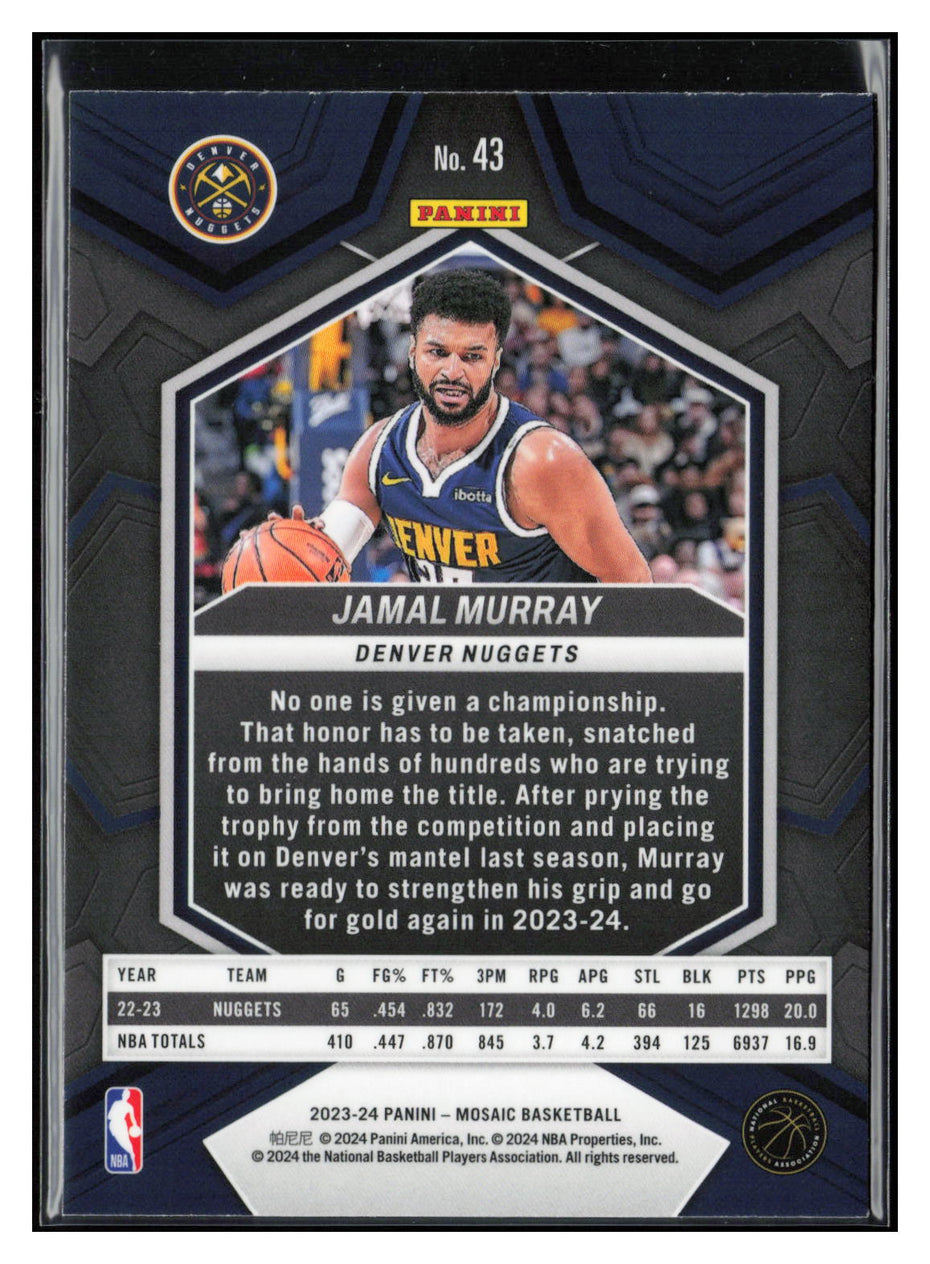 2023-24 Panini Mosaic #43 Jamal Murray