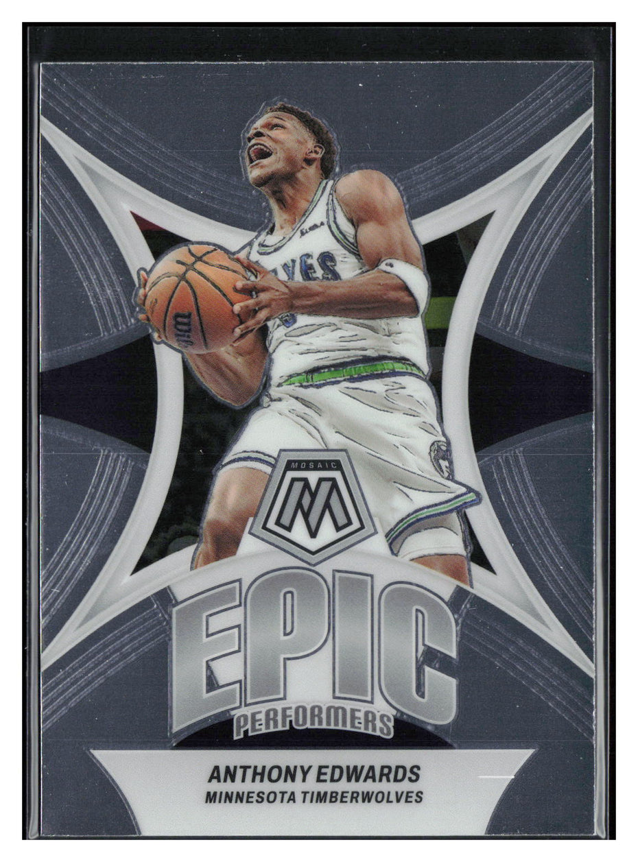 2023-24 Panini Mosaic #20 Anthony Edwards Epic Performers