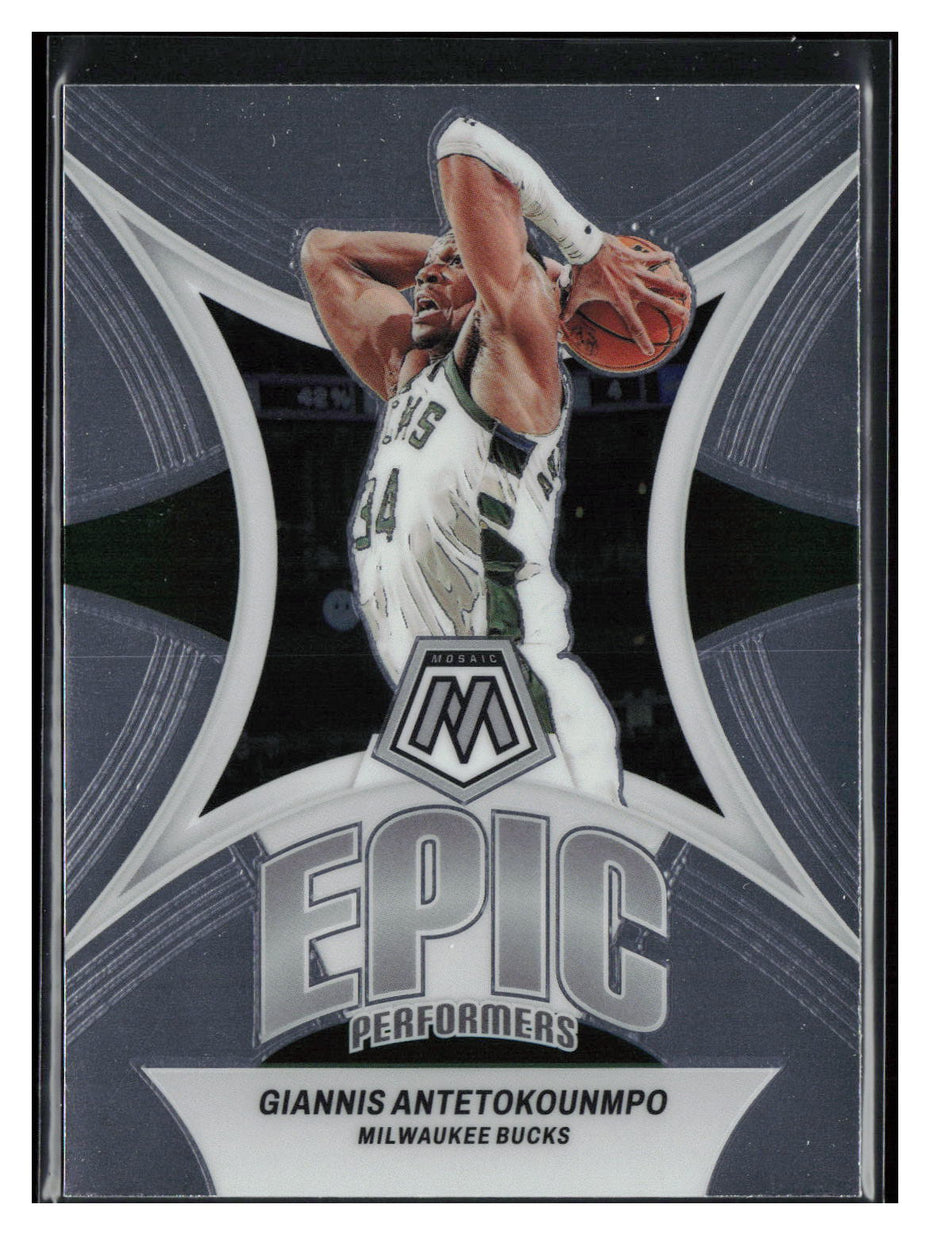 2023-24 Panini Mosaic #8 Giannis Antetokounmpo Epic Performers