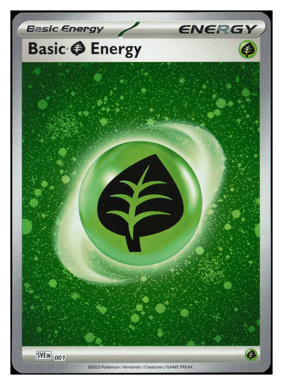 SV01: Scarlet & Violet Base Set #001 Basic Grass Energy (Cosmos Holo)