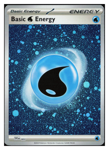 Scarlet & Violet Base Set #003 Basic Water Energy (Cosmos Holo) SV01