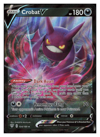 SWSH03: Darkness Ablaze #104/189 Crobat V