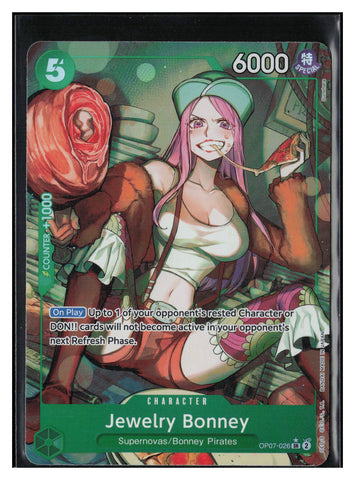 One Piece: 500 Years In The Future #OP07-026 SR* Parallel - 2 Jewelry Bonney