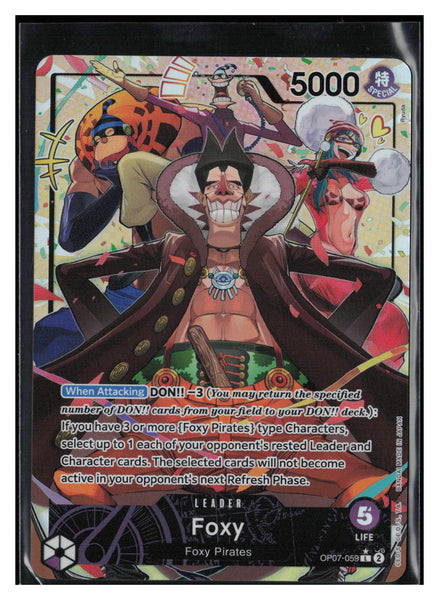 One Piece: 500 Years In The Future #OP07-059 Foxy L* Leader Parallel - 2