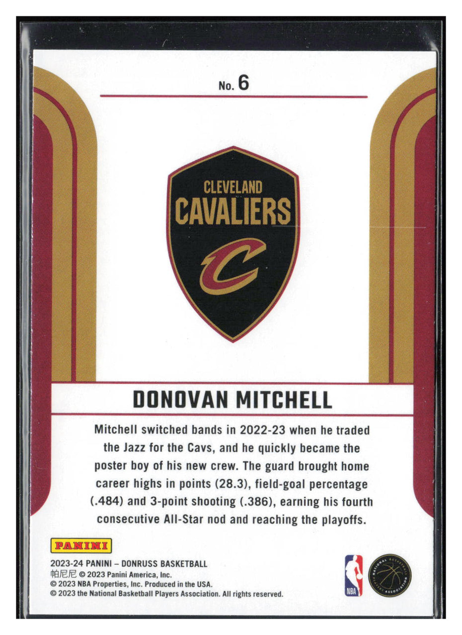 2023-24 Donruss #6 Donovan Mitchell Franchise Features