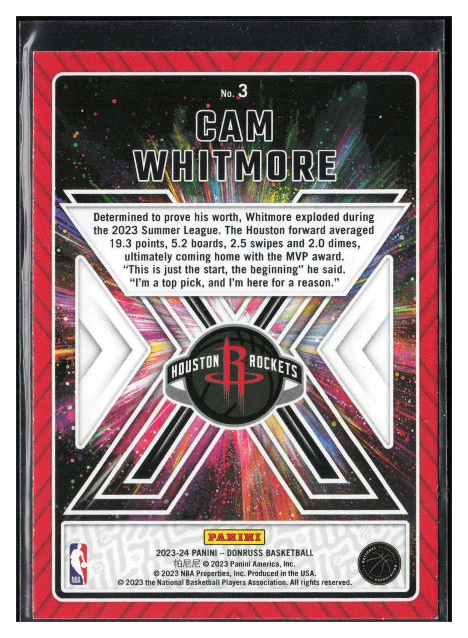 2023-24 Donruss #3 Cam Whitmore Great X-Pectations