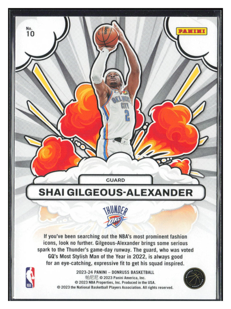 2023-24 Donruss #10 Shai Gilgeous-Alexander Bomb Squad