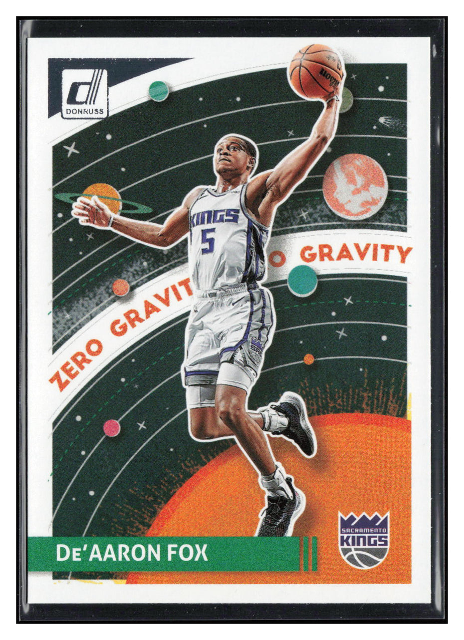 2023-24 Donruss #3 De'Aaron Fox Zero Gravity