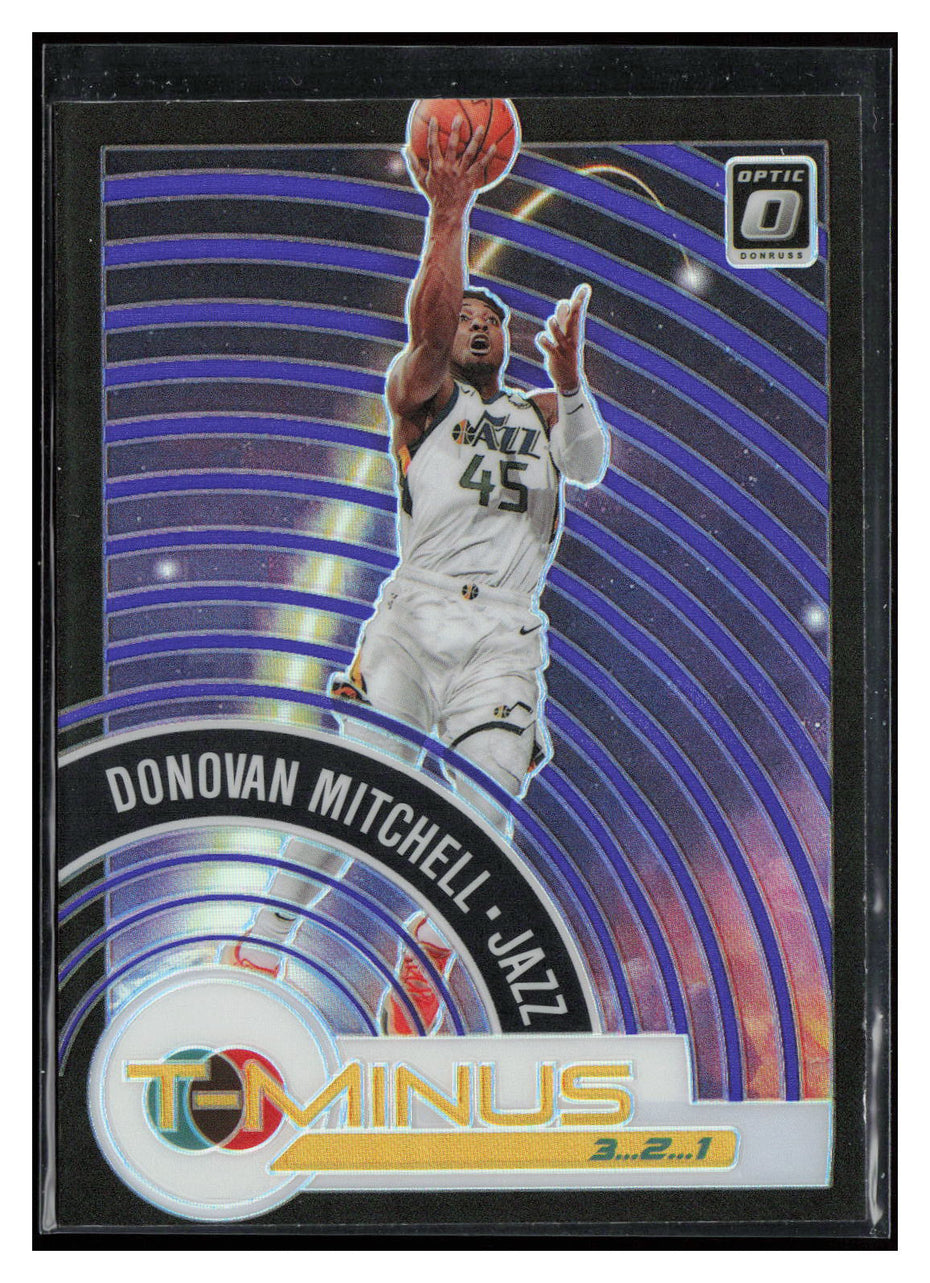 2020-21 Donruss Optic #6 Donovan Mitchell T-Minus 3...2...1 Purple