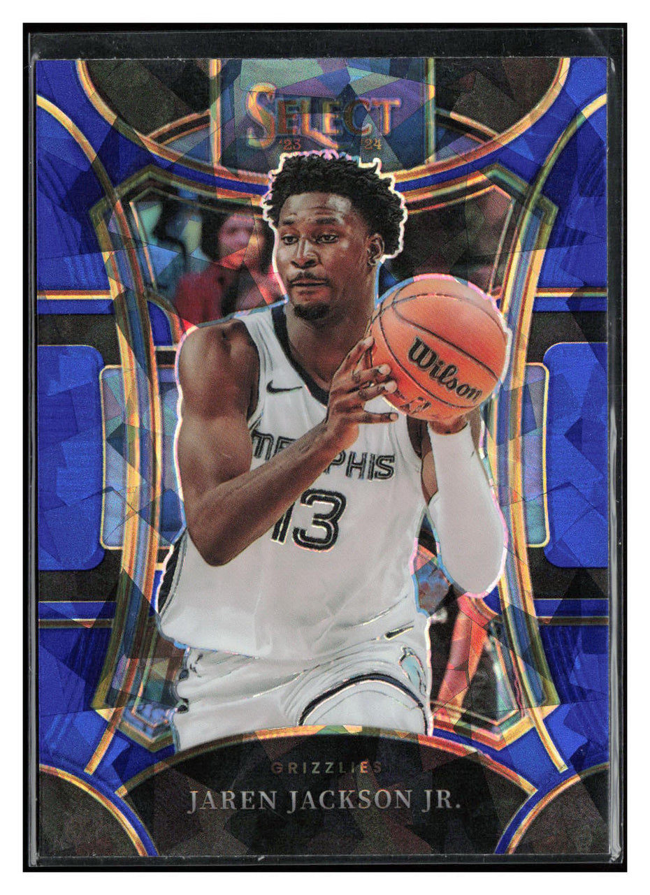 2023-24 Panini Select #371 Jaren Jackson Jr. Blue Cracked Ice Prizms