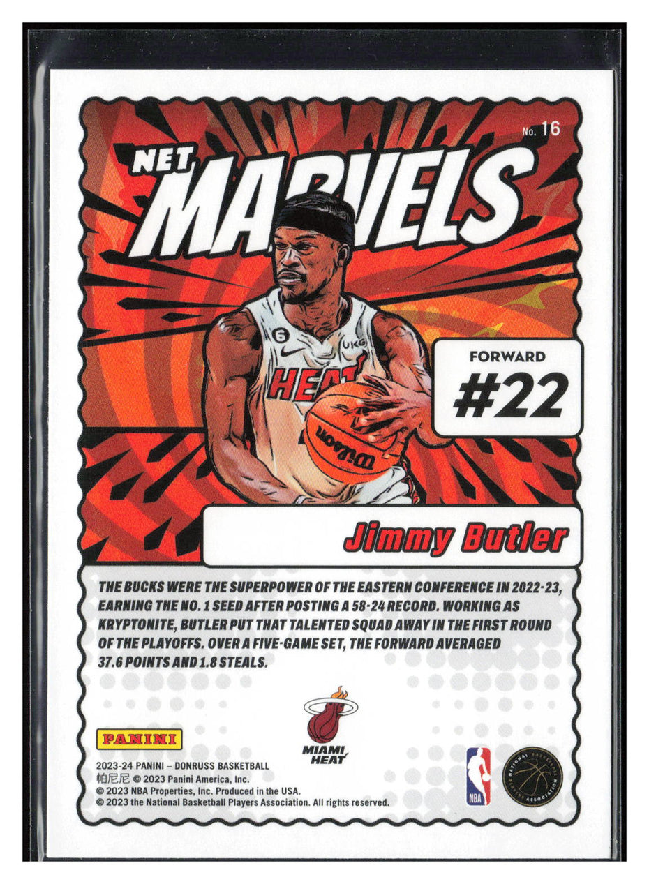 2023-24 Donruss #16 Jimmy Butler Net Marvels Press Proof