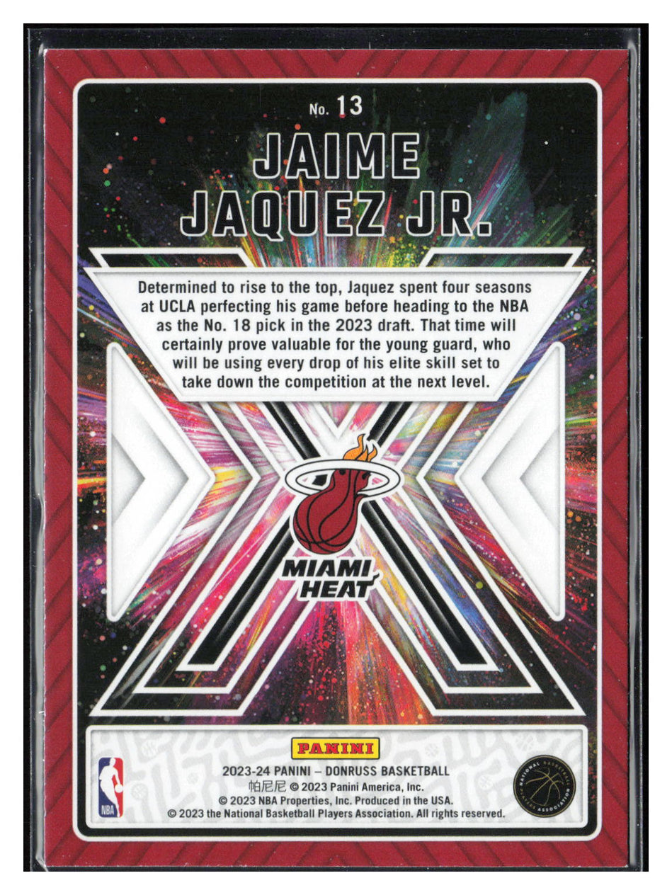 2023-24 Donruss #13 Jaime Jaquez Jr. Great X-Pectations