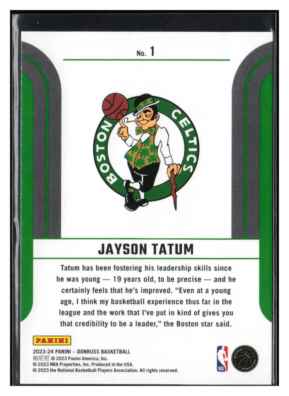 2023-24 Donruss #1 Jayson Tatum Franchise Features