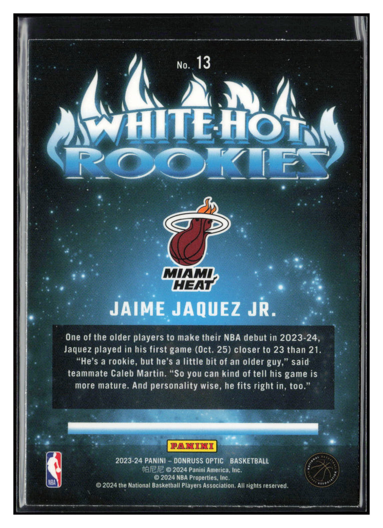 2023-24 Donruss Optic #13 Jaime Jaquez Jr. White Hot Rookies