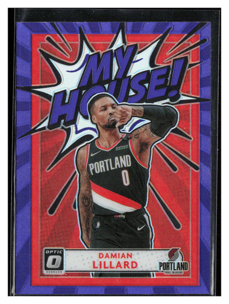 2020-21 Donruss Optic #7 Damian Lillard My House Purple