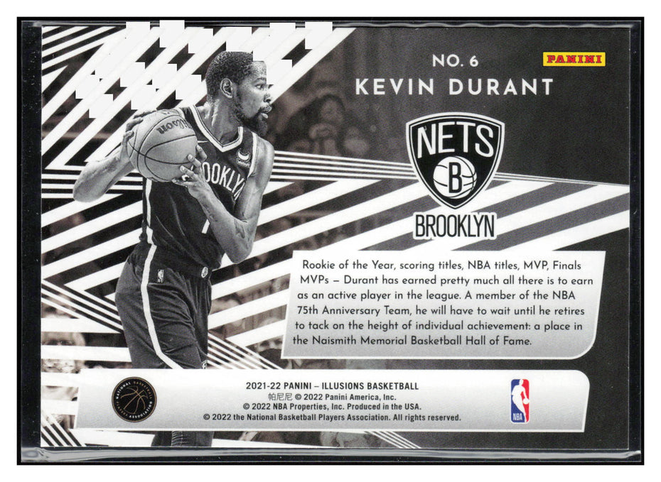 2021-22 Panini Illusions #6 Kevin Durant Chasing the Hall