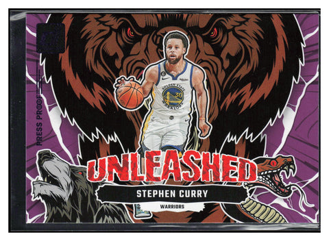 2023-24 Donruss #7 Stephen Curry Unleashed Purple Press Proof