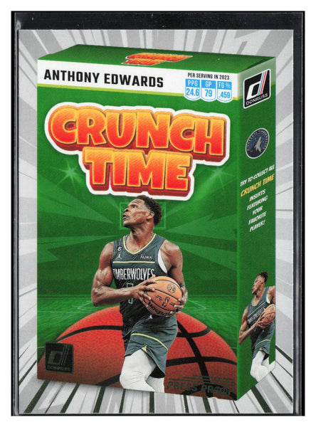 2023-24 Donruss #4 Anthony Edwards Crunch Time Press Proof