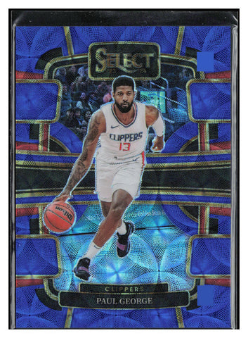 2023-24 Panini Select #14 Paul George Blue Scope Prizms #/249