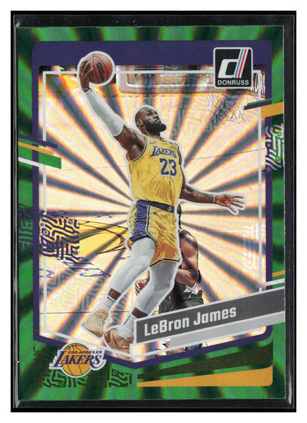 2023-24 Donruss #2 LeBron James Green Laser Holo