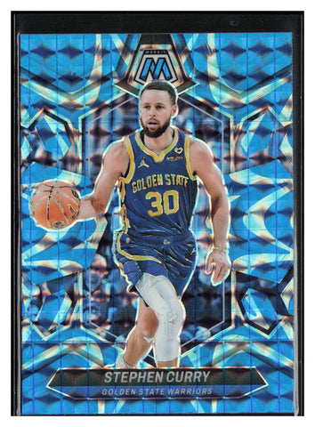 2023-24 Panini Mosaic #3 Stephen Curry Reactive Blue