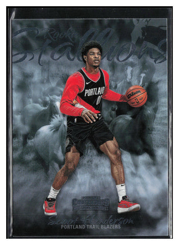 2023-24 Panini Contenders #8 Scoot Henderson Rookie Stallions