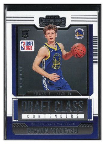 2023-24 Panini Contenders #19 Brandin Podziemski 2023 Draft Class Contenders