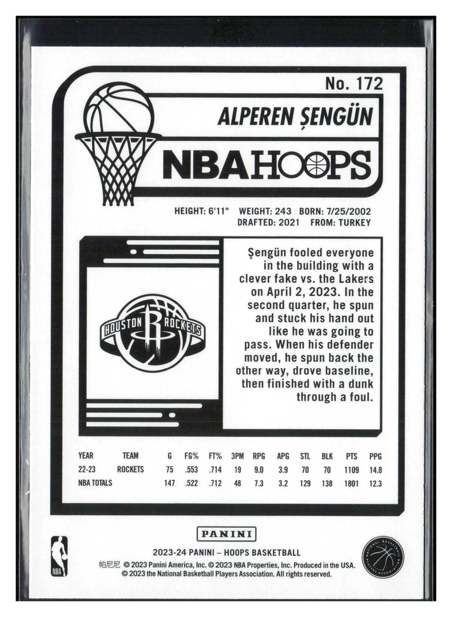 2023-24 Hoops Winter #172 Alperen Sengun