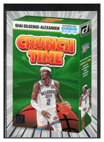 2023-24 Donruss #13 Shai Gilgeous-Alexander Crunch Time