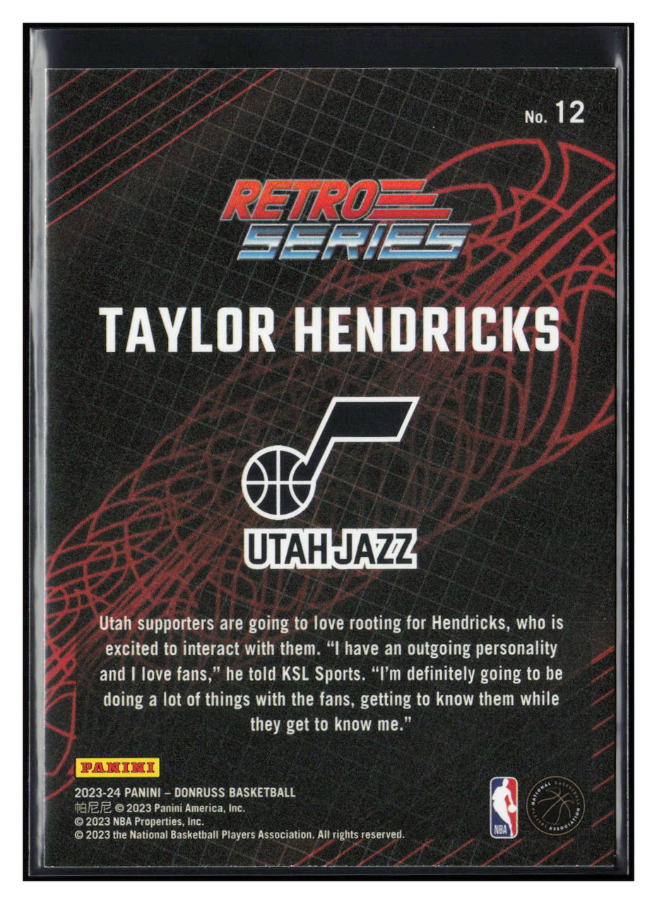 2023-24 Donruss #12 Taylor Hendricks Retro Series