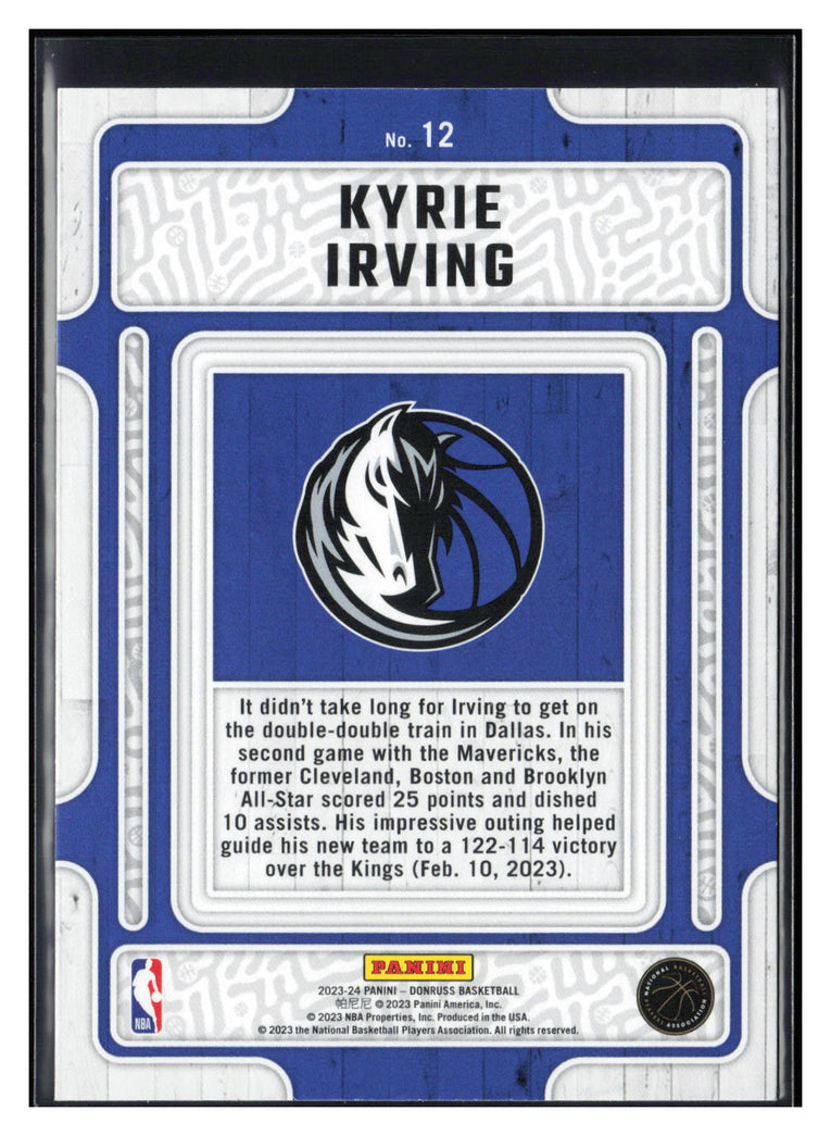 2023-24 Donruss #12 Kyrie Irving Hardwood Masters Press Proof