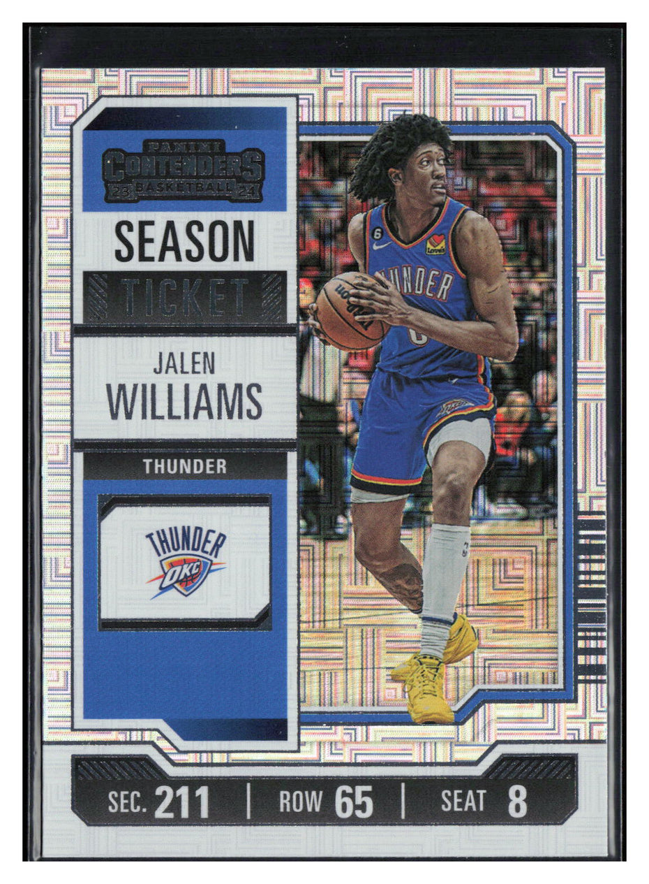 2023-24 Panini Contenders #67 Jalen Williams Season Ticket Retail