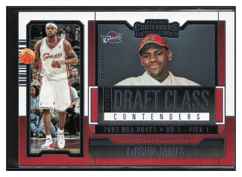 2023-24 Panini Contenders #4 LeBron James Historic Draft Class Contenders