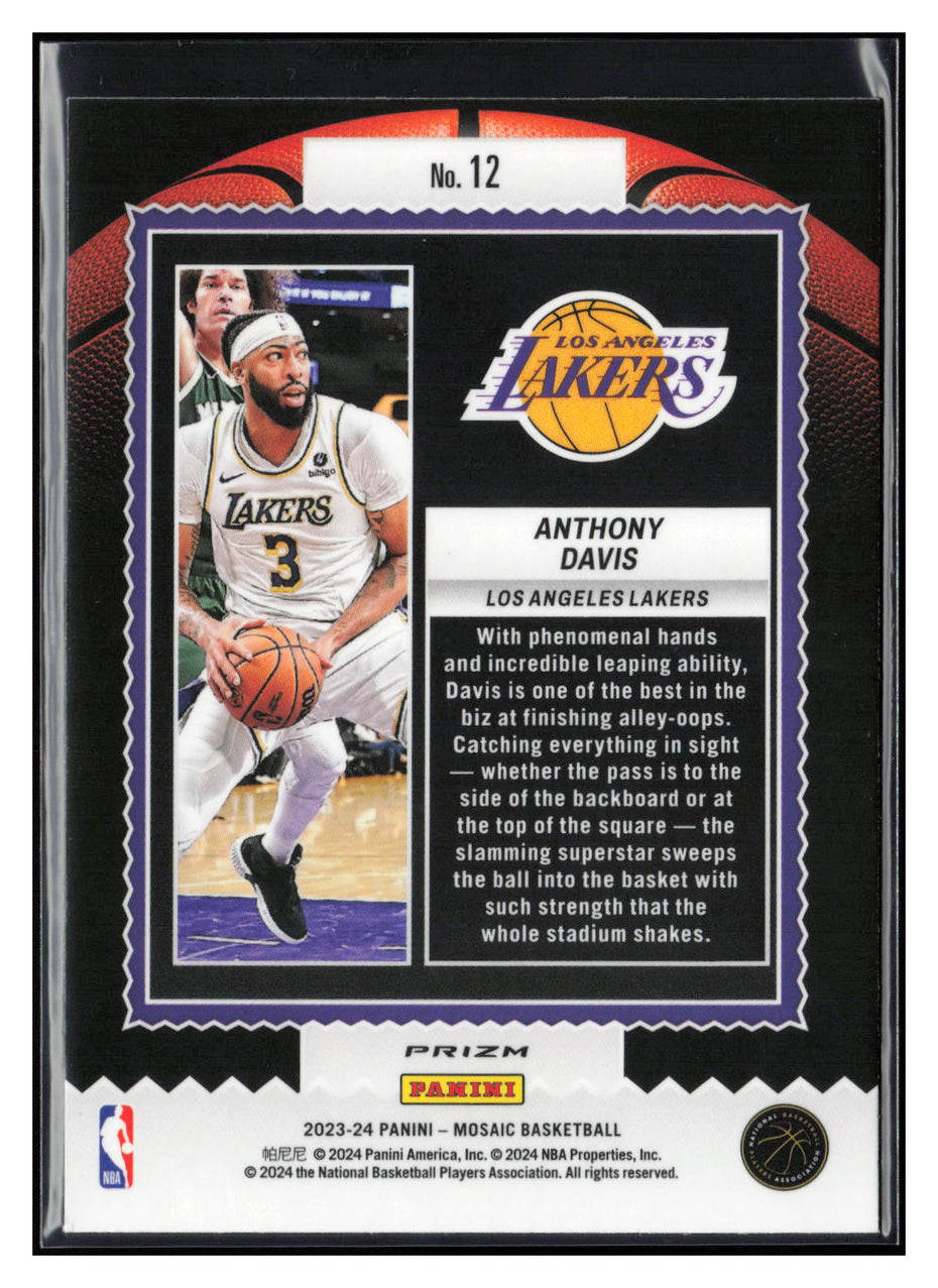 2023-24 Panini Mosaic #12 Anthony Davis Jam Masters Mosaic