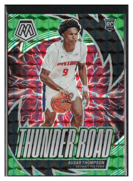 2023-24 Panini Mosaic #16 Ausar Thompson Thunder Road Mosaic Green