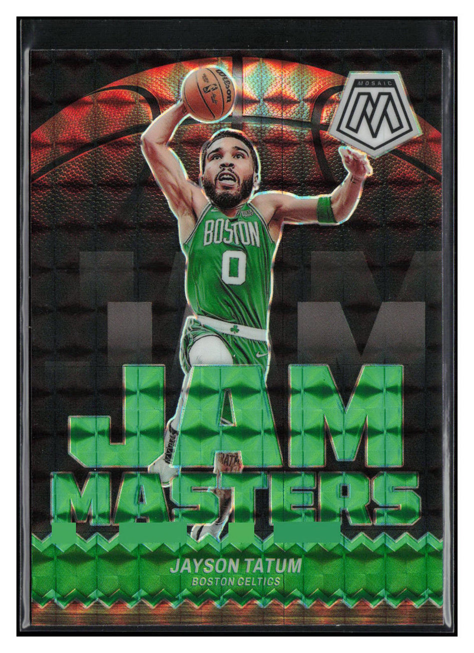 2023-24 Panini Mosaic #5 Jayson Tatum Jam Masters Mosaic Green