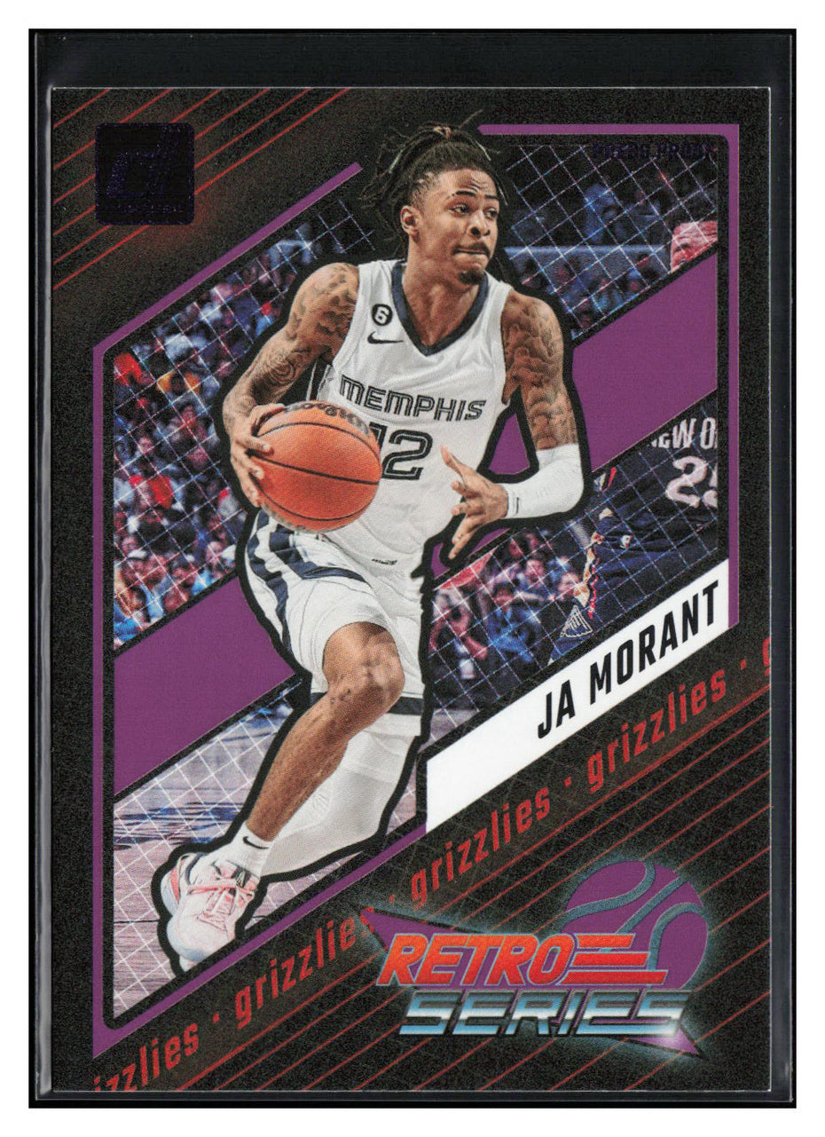 2023-24 Donruss #16 Ja Morant Retro Series Purple Press Proof