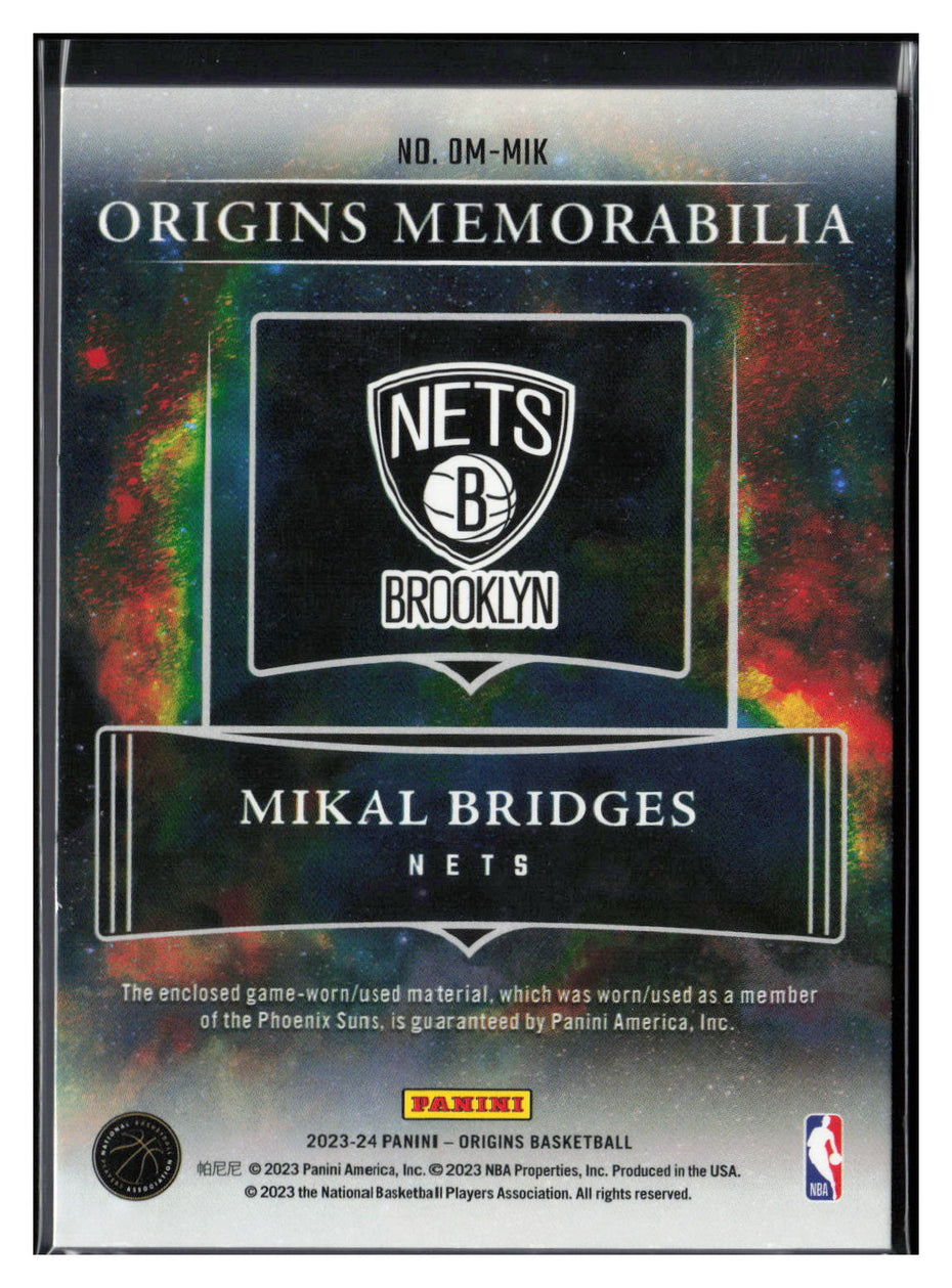 2023-24 Panini Origins #OM-MIK Mikal Bridges Origins Memorabilia