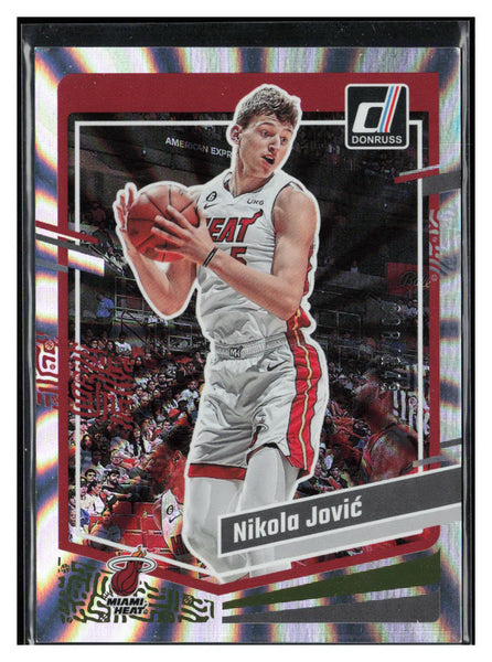 2023-24 Donruss #111 Nikola Jovic Laser Holo #/149