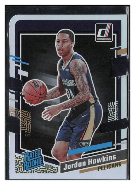 2023-24 Donruss #219 Jordan Hawkins Gold Die Cut Press Proof #/25